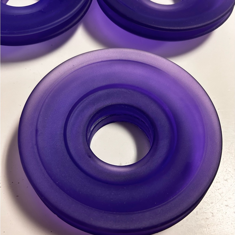NEW Torchier Blue Purple Lamp Shade Base 4-3/4" Light Socket Aperture Set of 8 - Picture 6 of 11